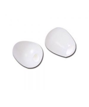 Olive in plastica dura per stetoscopio Emmek - colore bianco 