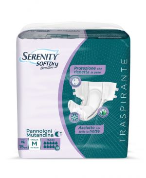 Pannolone a mutandina Serenity Sensitive Maxi 15 pezzi