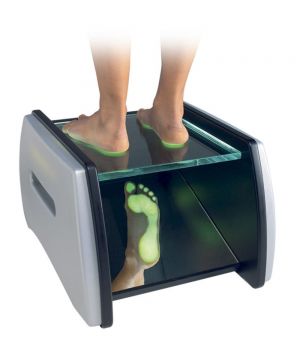 Podoscopio a LED professionale con piano in cristallo –  Portata 200 kg