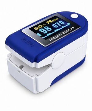 Pulsossimetro da Dito per Adulti con Display LED, Compatto e Portatile