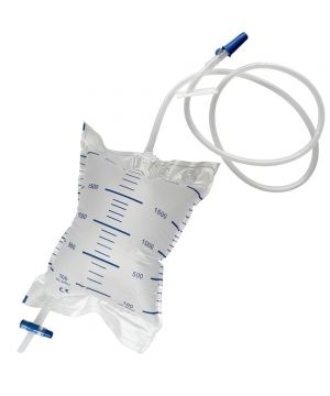 Sacca urina sterile circuito chiuso tubo 120 cm - 2000 ml
