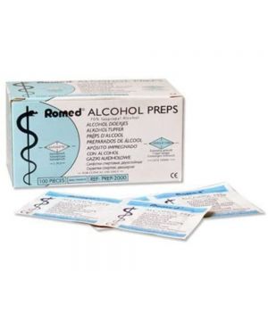 Fazzoletti disinfettanti a base di alcool - 100 pezzi