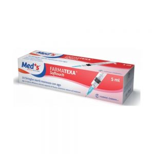 Siringhe sterili monouso 5ml con ago g23 x 1 1/4, conf x10