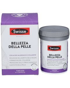 Swisse Acido Ialuronico e Collagene - Integratore per una pelle tonica, elastica e luminosa. Riduce le rughe, migliora l'elasticità e supporta la pigmentazione uniforme.
