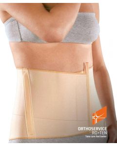 corsetto lombare elastico RO+TEN con stecche criss-cross beige