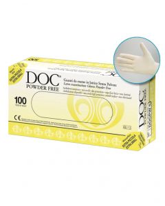 Guanti monouso in lattice doc powder free - large