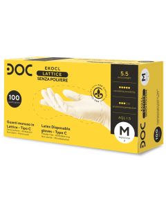 Guanti monouso in lattice eko plus powder free - media