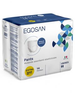 Scopri i Pannolini Mutandina Egosan Pants Extra, la soluzione ideale per persone attive con perdite da moderate a gravi. 