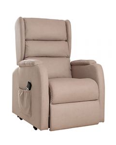 Poltrona relax Lady Slim Plus in microfibra compatta