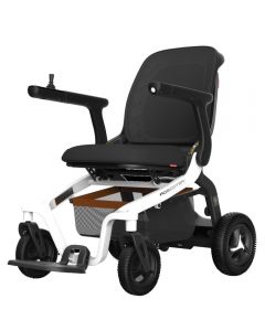 Carrozzina elettrica pieghevole Robooter E40 bianca con controllo da app