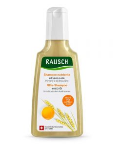 shampoo nutriente all’uovo e olio RAUSCH capelli secchi e ricci 200 ml