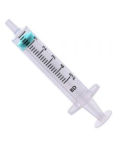 Siringhe BD Emerald 5 ml senza ago, sterili, confezione da 100 pezzi con cono centrale
