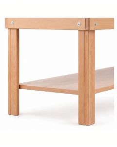 Tavola portaoggetti per lettini in legno