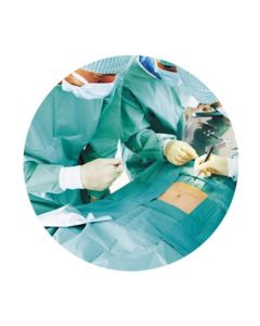 Telo chirurgico con foro adesivo sterile - 50 x 50 cm 