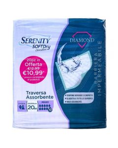 Traversa monouso Serenity Diamond Maxi 60x90 cm – 20 pezzi