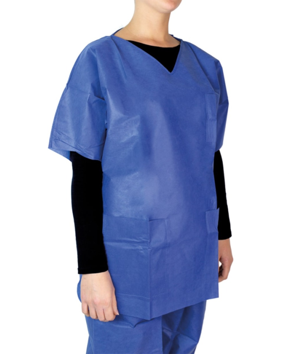 Camice Monouso Con Velcro In TNT - BIANCO (50 Pz) - Unisan SRL - Foto 8