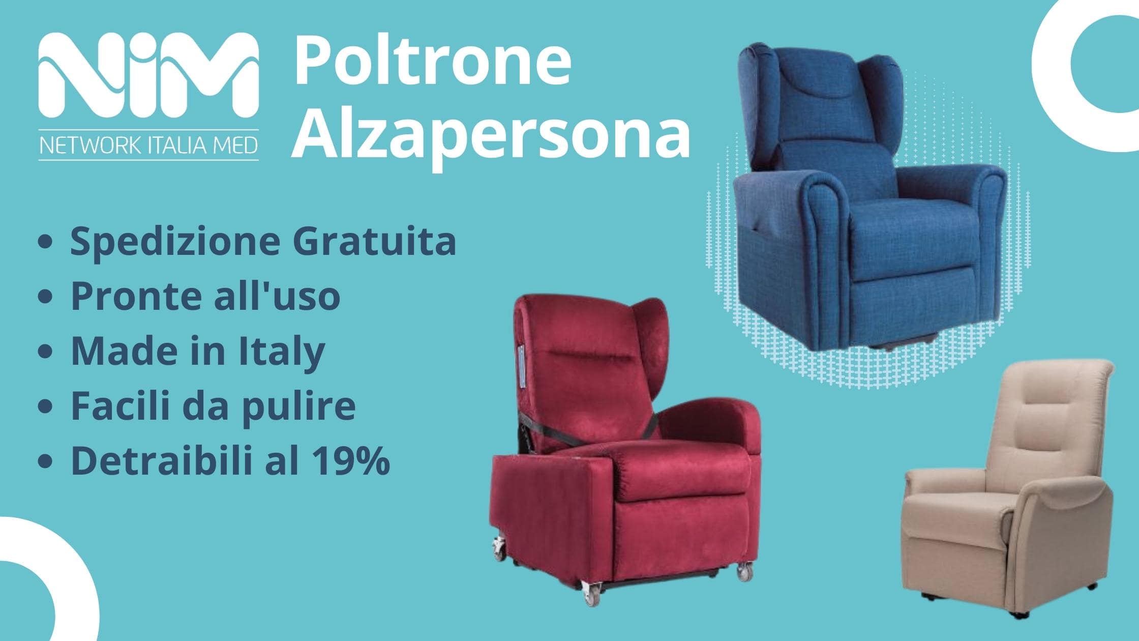 poltrone per disabili e anziani elettriche